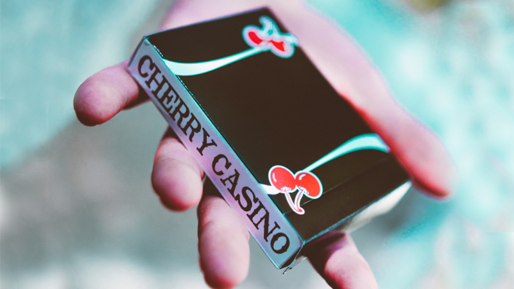 Cherry Casino Playing Cards Black 9点 Cherry Casino (Black Hawk) Playing Cards by Pure Imagination