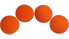 1.5 inch Regular Sponge Balls (Orange) Pack of 4 from Magic by Gosh