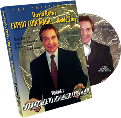 David Roth's Expert Coin Magic Made Easy Vol 3 (Intermediate to Advanced) - DVD