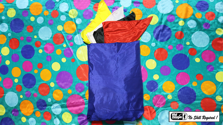 Bag to Happy Birthday Silk (36 inch x 36 inch) by Mr. Magic - Trick