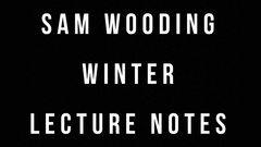 Sam Wooding 2017 Winter Lecture Notes by Sam Wooding - ebook
