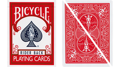 Split Pop Eyed Popper Deck Bicycle (Red)