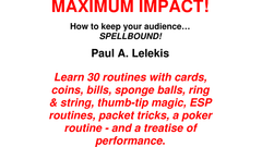 MAXIMUM IMPACT by Paul A. Lelekis - ebook