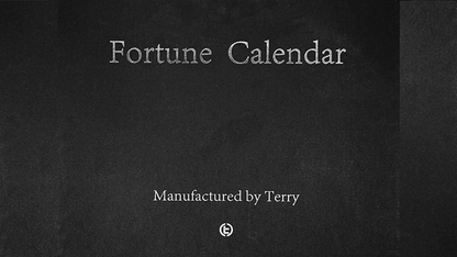 Fortune Calendar (Walnut) by TCC and Terry Chou