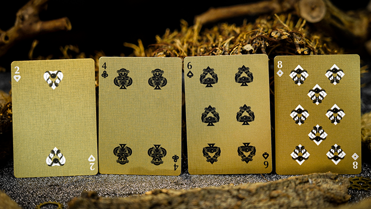 Vermilion Bird Black Gold Box Set by Ark Playing Cards