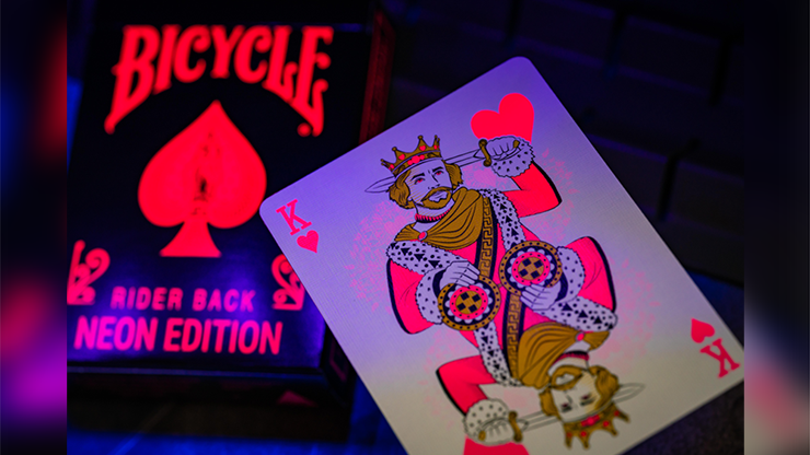 Bicycle Star-Fire Pink Neon Playing Cards