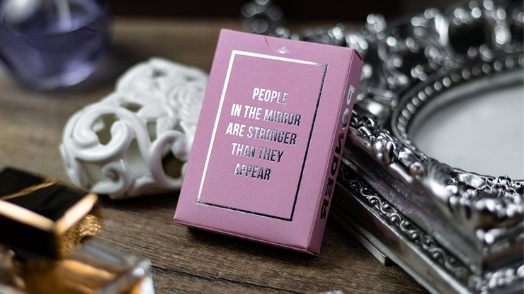 Reflections Ponder (Pink) Playing Cards by Emily Sleights