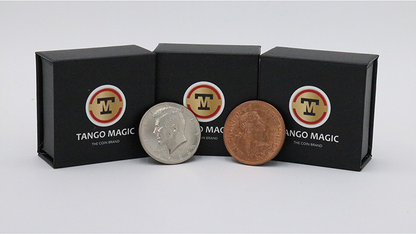 Super Scotch and Soda (US Half Dollar and English Penny) by Tango Magic