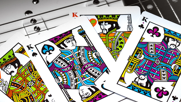The Beatles Special Edition (White) Playing Cards by theory11