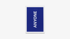 Cap Logo (Navy) ANYONE Playing Cards
