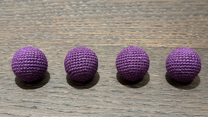 Shining Crochet Balls (Dark Purple) by JT Magic
