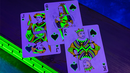 Bicycle Neon Rider Back Green-Glo Deck Playing Cards