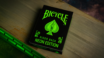 Bicycle Neon Rider Back Green-Glo Deck Playing Cards