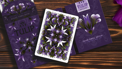 Grand Tulip Purple Playing Cards by Dutch Card House Company