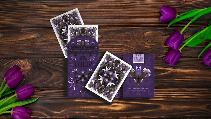 Grand Tulip Purple Playing Cards by Dutch Card House Company