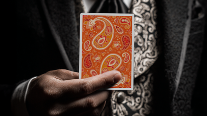 Paisley Ton sur Ton Poudre Orange Foil Designer's Choice