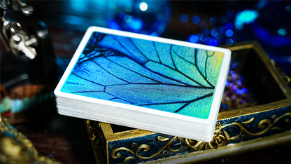 Prism Blue Morpho Playing Cards by TCC Fashion
