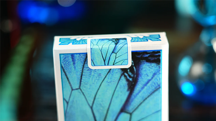 Prism Blue Morpho Playing Cards by TCC Fashion