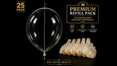 Needle Through Balloon Refill Pack (25 Count) by Big Guy's Magic