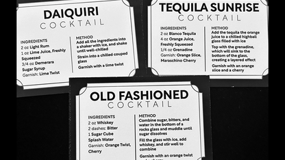 Cocktail Cards (Espresso Martini) by Svenpad