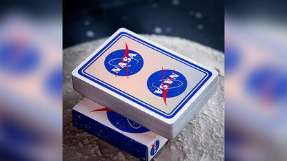 NASA HOLOGRAPHIC FOIL "MEATBALL" LOGO PLAYING CARDS