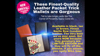 Leather Packet Wallet (Brown) by Paul Gordon