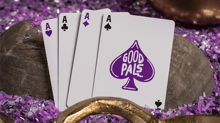 Good Pals Purple Foil Logo Playing Cards