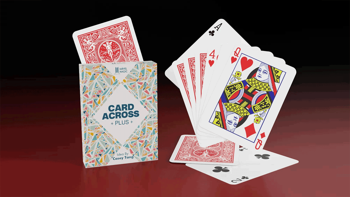 Card Across Plus by IARVEL MAGIC (Red)