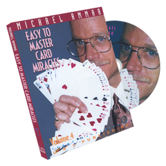 Easy to Master Card Miracles Volume 4 by Michael Ammar - DVD