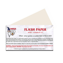 Theatre Effects Pyrowizard™ Flash Paper Sheets - 4 sheets 8