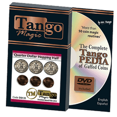 Hopping Half with Quarter (w/DVD) (D0131) by Tango - Trick