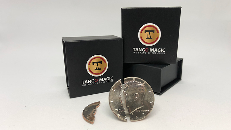 Bite Coin - (D0046)(US Half Dollar - Traditional With Extra Piece) by Tango - Trick