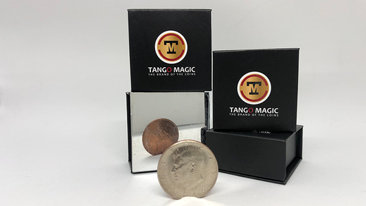 Copper Silver Coin (Half Dollar/English Penny) (D0060) by Tango - Trick