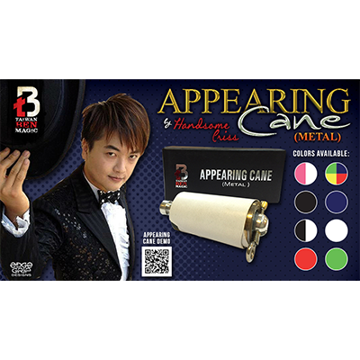 Appearing Cane (Metal / Black) by Handsome Criss Taiwan Ben Magic - Trick