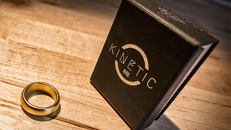 Kinetic PK Ring (Gold) Curved size 9 by Jim Trainer - Trick