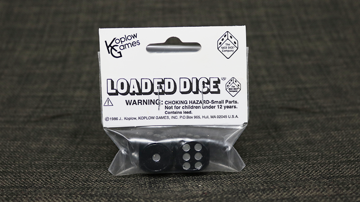 Loaded Dice (Weighted, Wood, Black) - Tricks