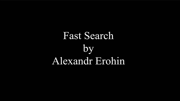 Fast Search Alexandr Erohin - Video Download