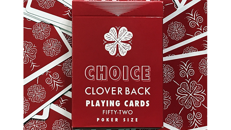 Choice Cloverback (Red) Playing Cards