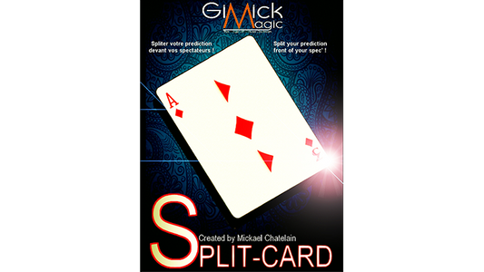 SPLIT-CARD (Red) by Mickael Chatelain - Trick