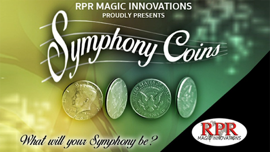 Symphony Coins (US Kennedy) Gimmicks and Online Instructions by RPR Magic Innovations - Trick