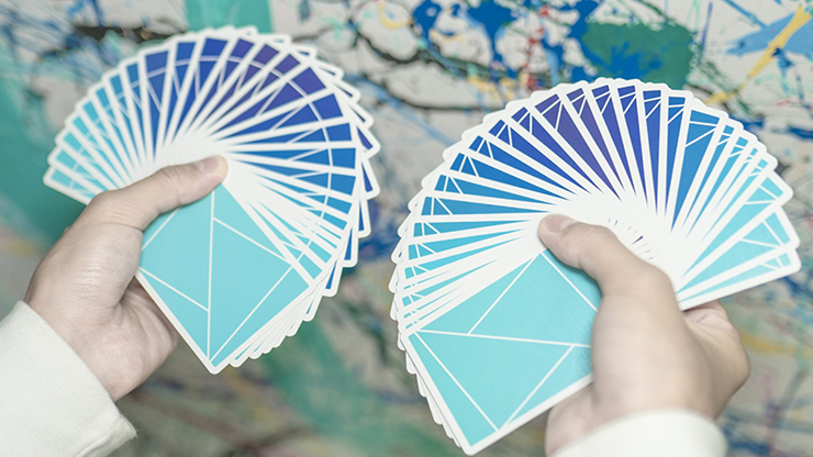 Flexible Gradients Blue Playing Cards by TCC