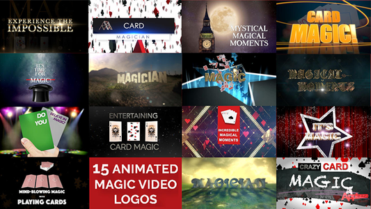 15 Magic Video Logos for Magicians by Wolfgang Riebe - Mixed Media Download