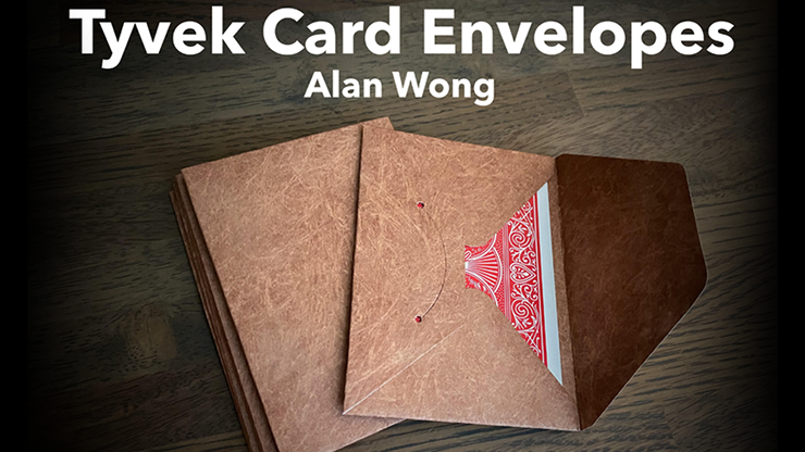 Tyvek Card Envelopes 10 pk. BROWN by Alan Wong- Trick