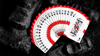 Moai Red Edition Playing Cards by Bocopo