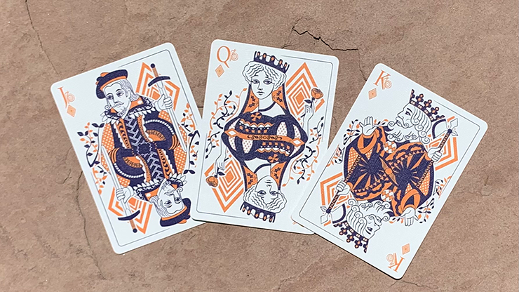 Bicycle Snail (Orange) Playing Cards