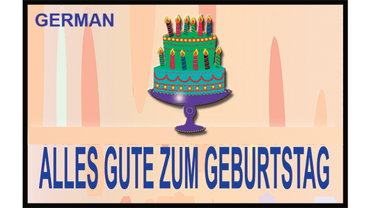 HAPPY BIRTHDAY TORN AND RESTORED (German) 25 PK. by Uday's Magic World - TRICK