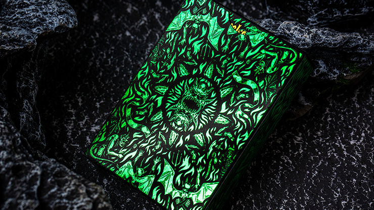 Inferno Emerald Blaze Edition Playing Cards