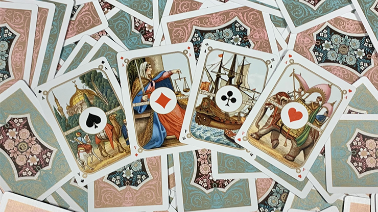 Four Continents (Red) Playing Cards