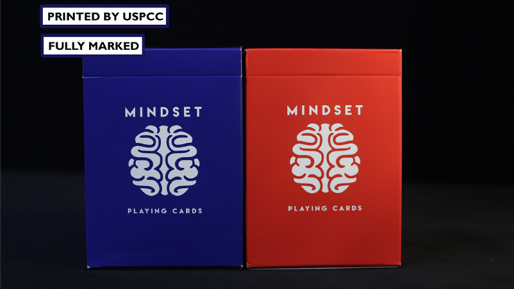 Mindset Duo 1 Red and 1 Blue Set Playing Cards (Marked) by Anthony Stan