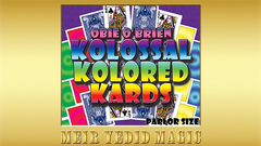 Obie O'Brien Kolossal Kolor Cards Parlor Size (Gimmicks and Online Instructions) - Trick